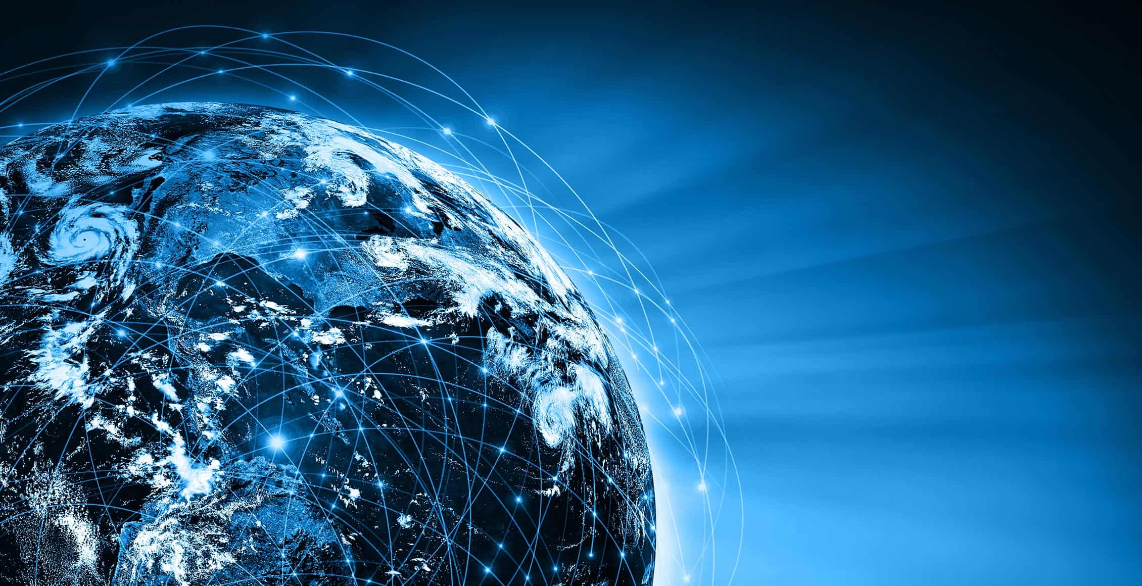 Image of globe with network connections around the world representing the Asian perspective on the European Union GDPR