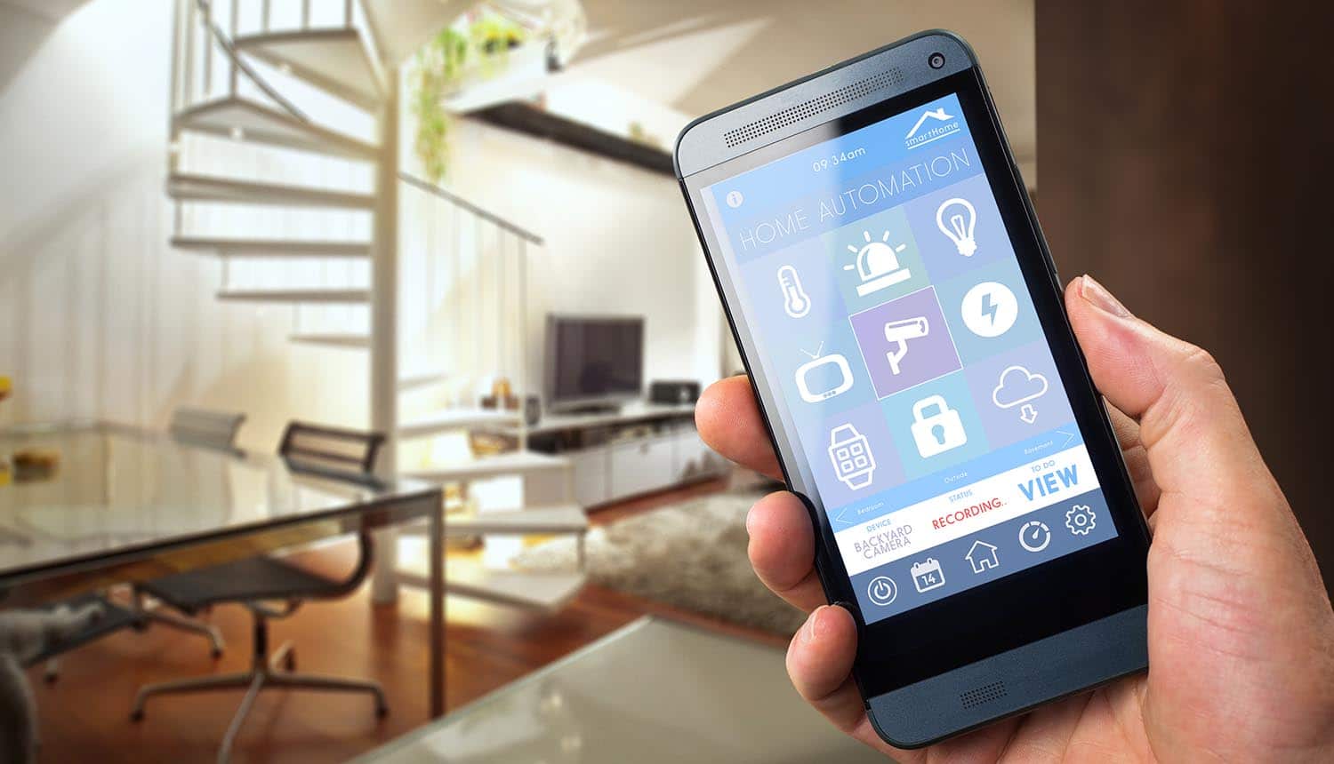 Image of mobile phone app controlling smart home devices representing how devices invade your privacy