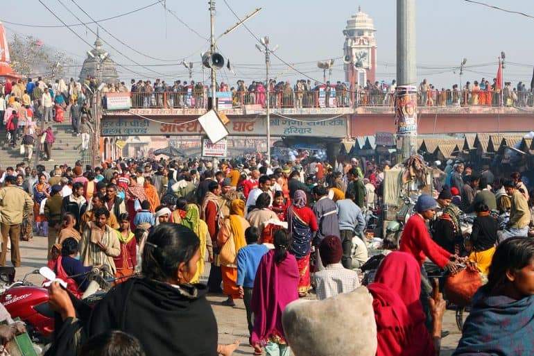 Image of busy street in India representing the impact of the new regime for data protection in India