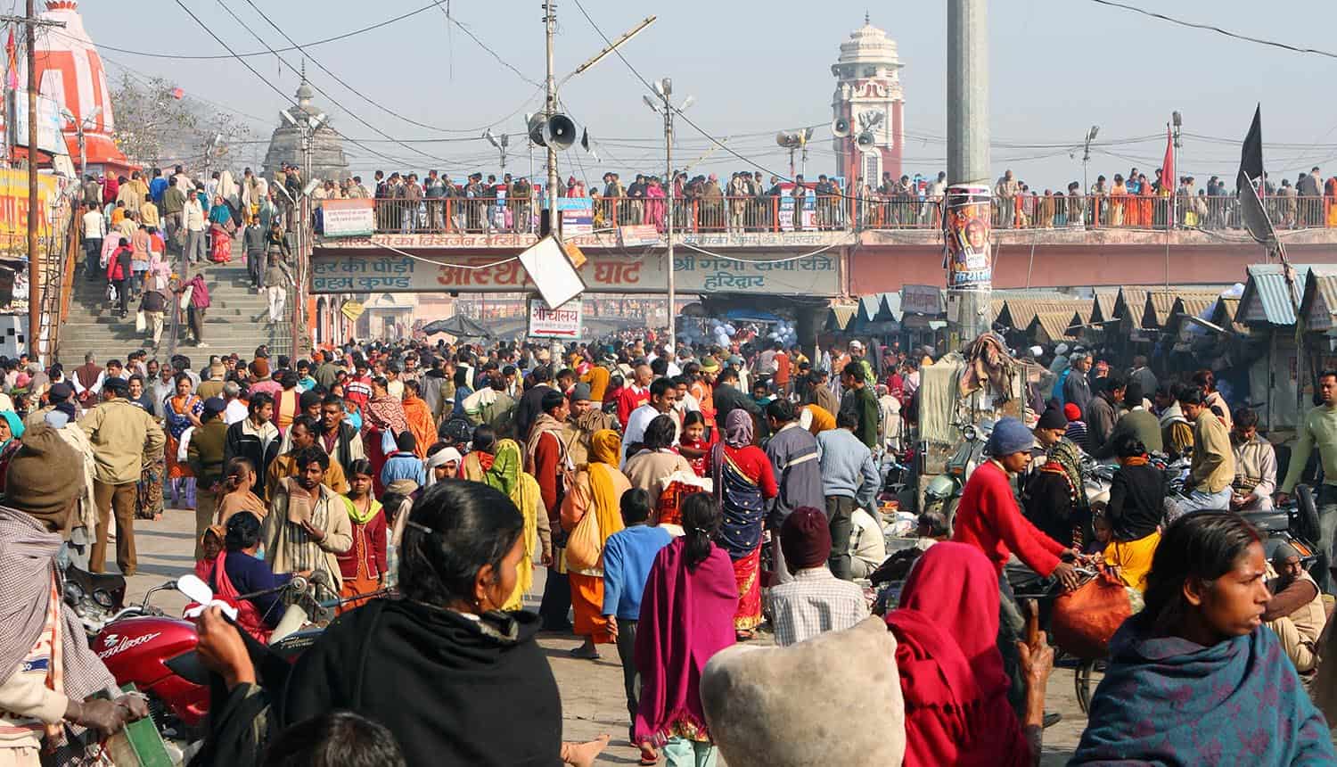 Image of busy street in India representing the impact of the new regime for data protection in India