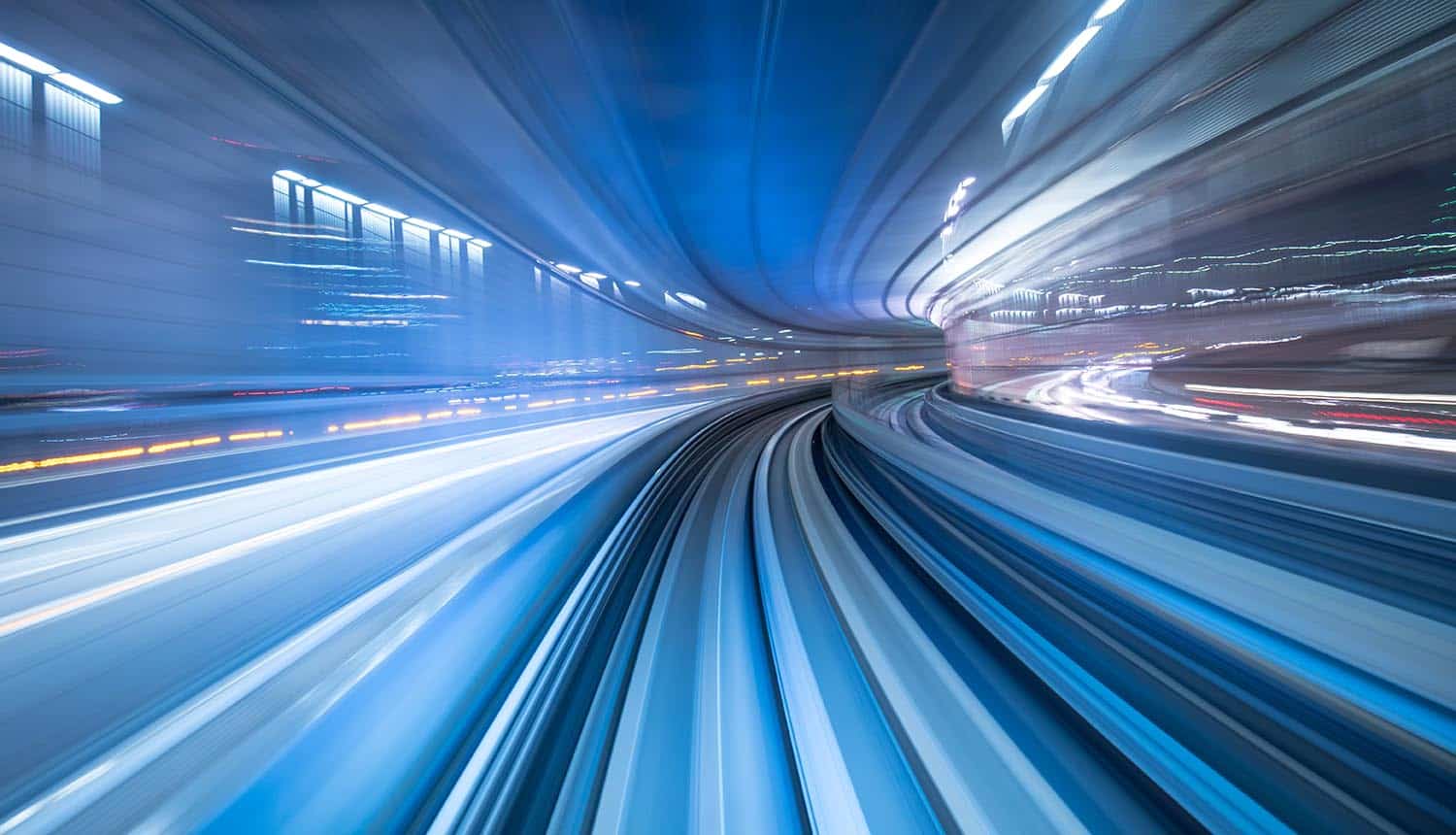 Image of speeding through a tunnel signifying the passage of time and what's changed and what hasn't in addressing privacy