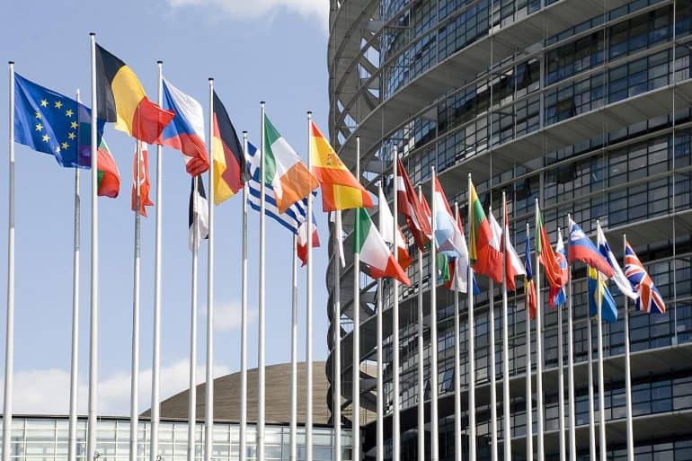 Image of country flags of European Union signifying countries getting prepared for GDPR