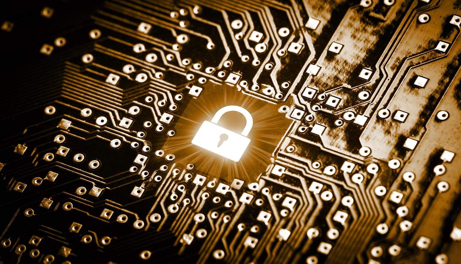 Image of a lock on computer chip signifying the use of microSD-sized computers to secure microfinance in developing countries