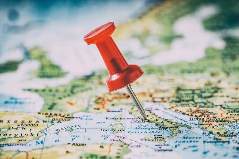 Pin on a map showing how location data is big business