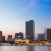 Skyline of Ho Chi Minh with Saigon River, looking into the future with Vietnam's controversial new cyber law and freedom of speech