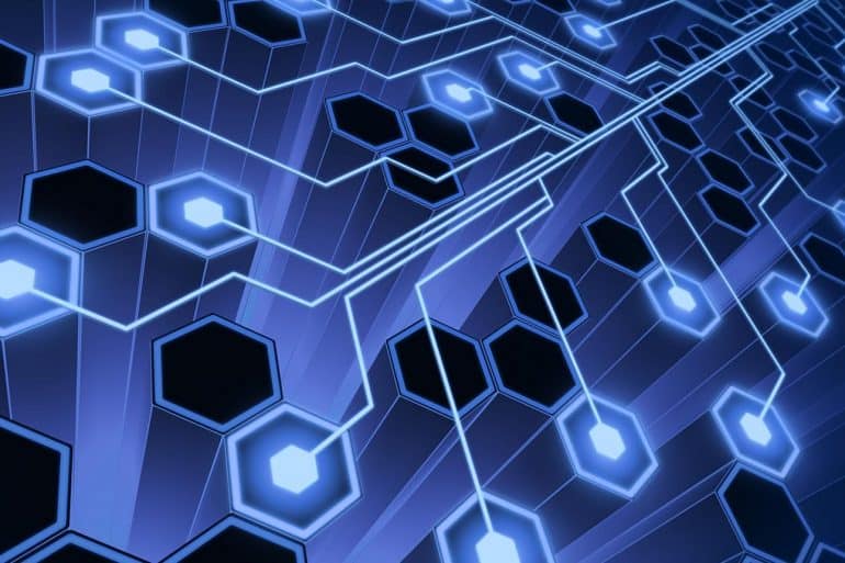 Electronic circuit over the abstract hexagonal form showing speed and security requirements of IoT