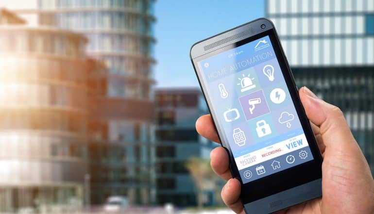 Smart house home automation devices showing need to ensure security when inviting automation into our homes