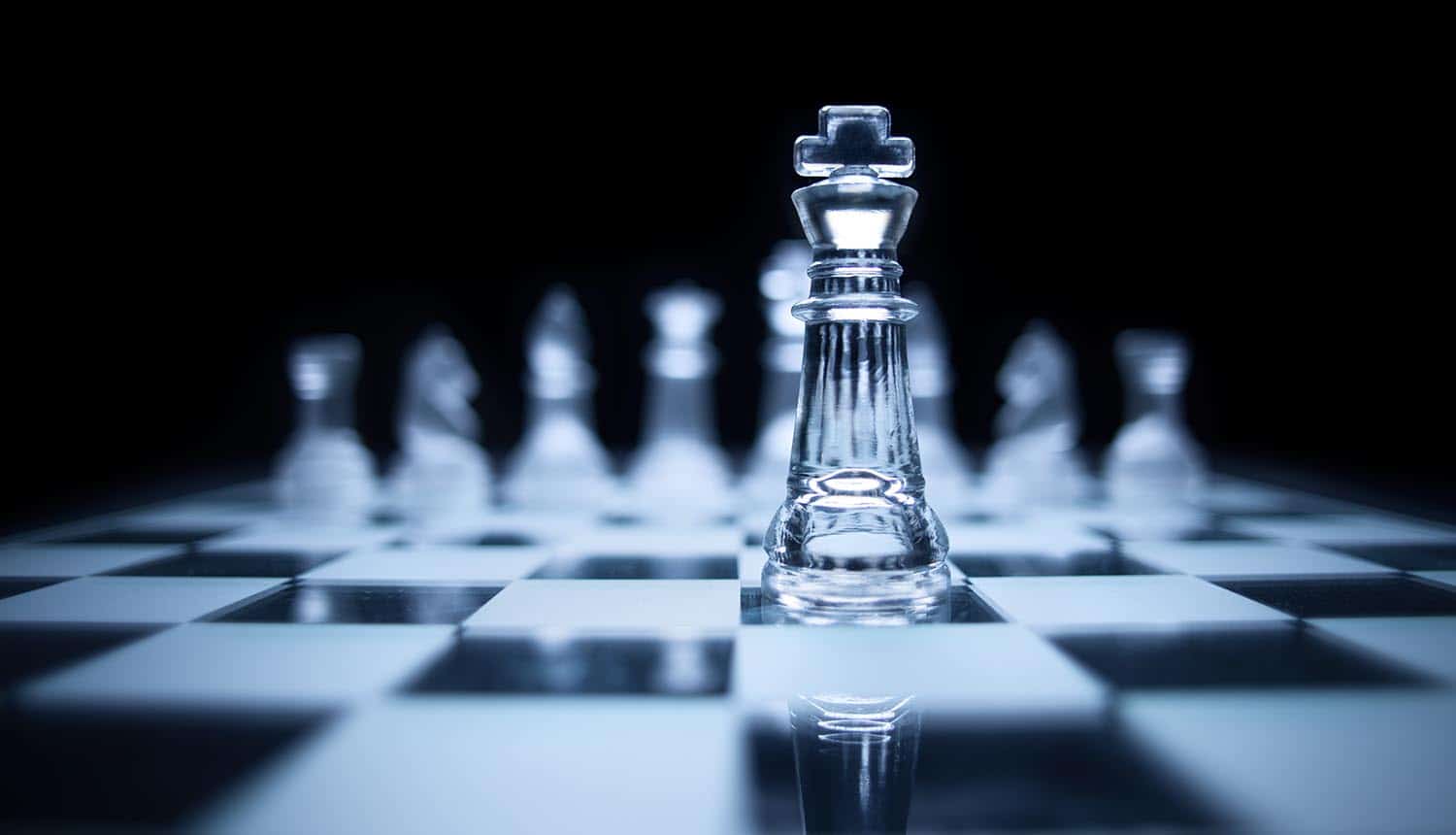 King pawn on chess board showing the potential privacy and security implications of new Federal Data Strategy in U.S.