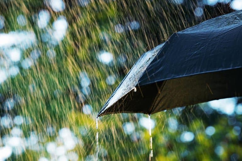 Umbrella in rain showing how AIG case highlights complexities of covering cyber-related losses