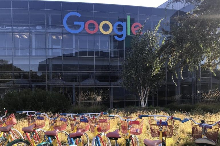 Exterior of Google building showing Google’s announcement to block personalized ads as part of its CCPA compliance efforts