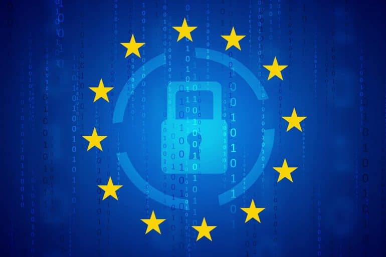 Image of data protection in the EU showing consideration for Privacy Shield to be removed and replaced with an agreement with California