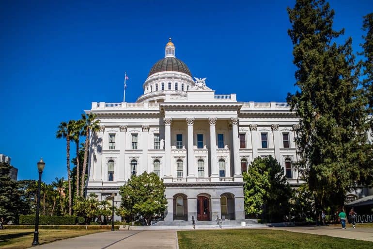 The California state capitol showing changes to privacy rules for the CCPA