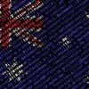 Australian flag with programming code background showing the state-sponsored cyber attacks that threaten Australian critical infrastructure
