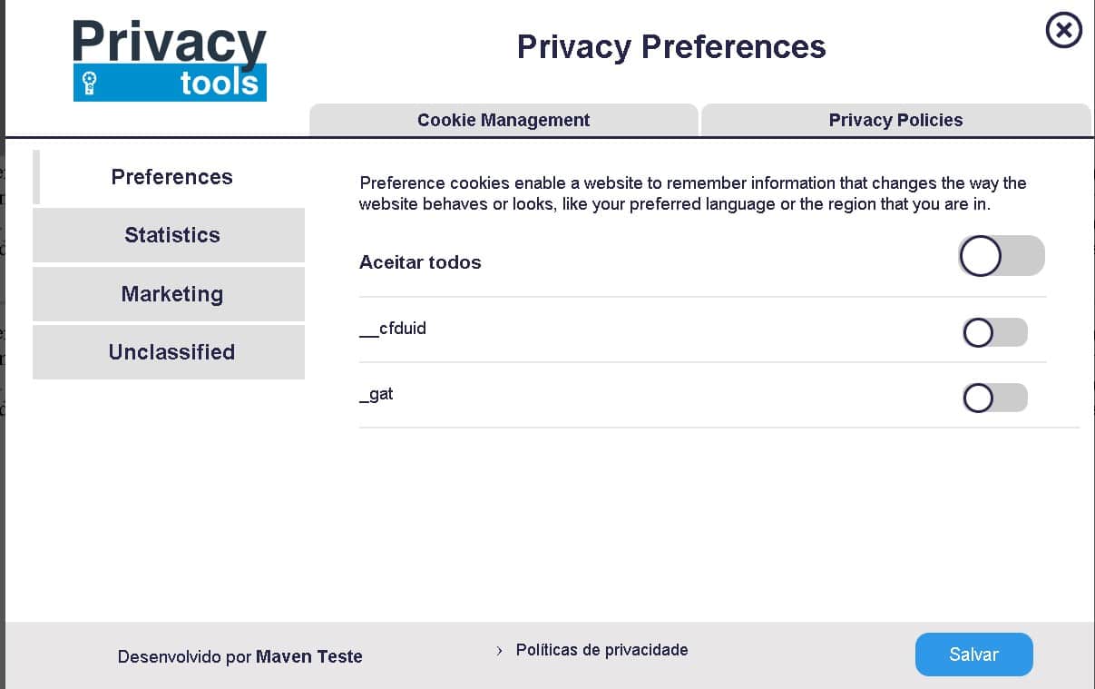 PrivacyTools Privacy Management Platform