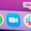 Slack app on smartphone screen showing security concerns