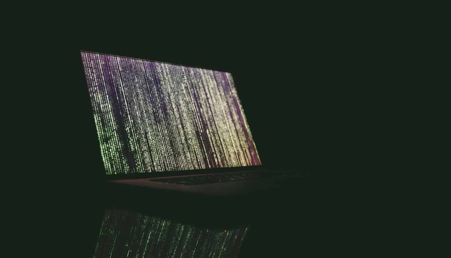 Laptop monitor with digital bits