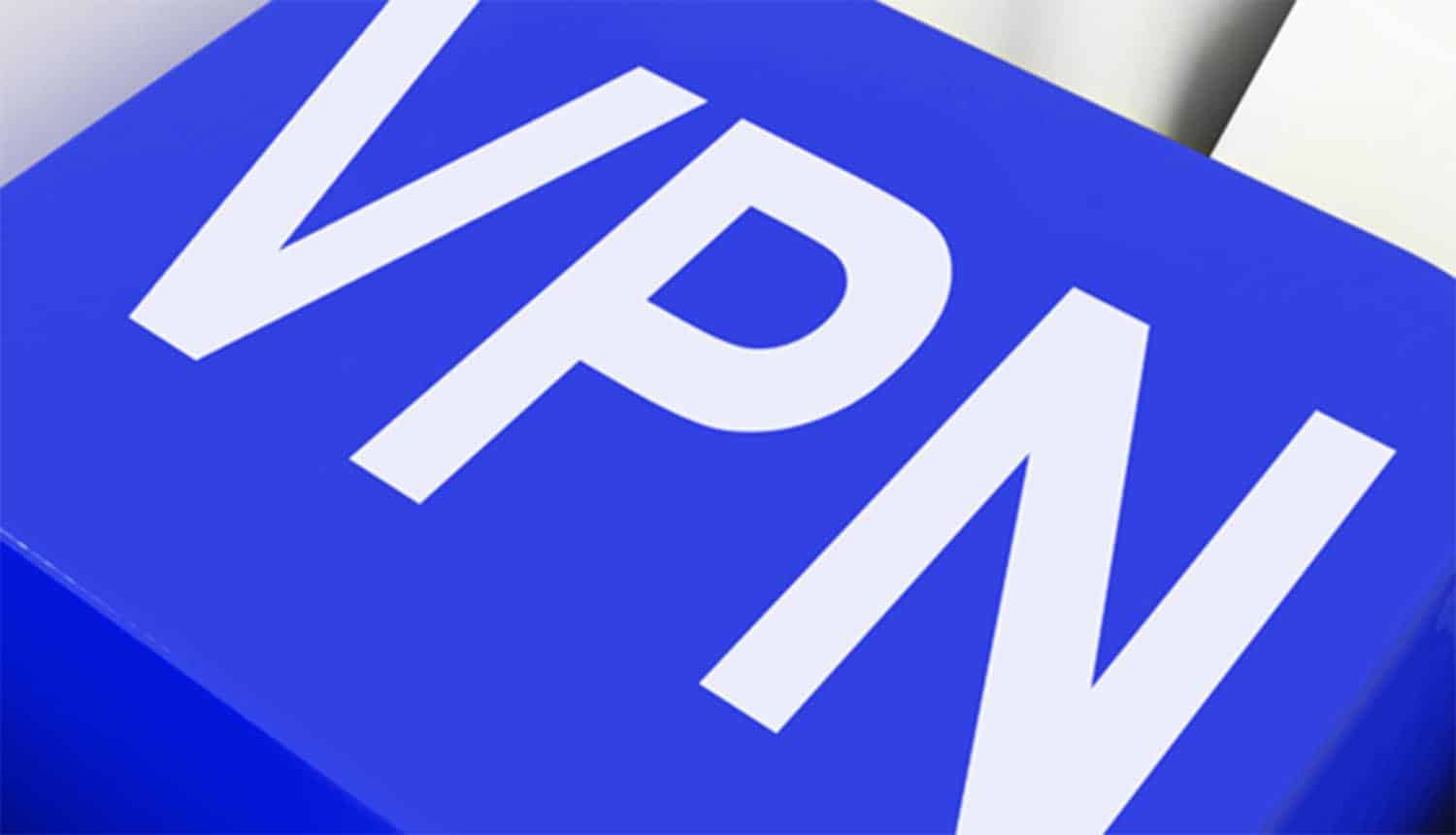 Button with VPN on it