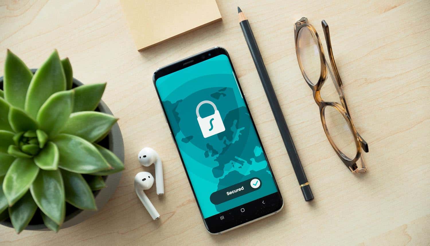 Phone with lock on screen