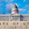 Utah State Capitol Building in Salt Lake City showing business-friendly privacy act