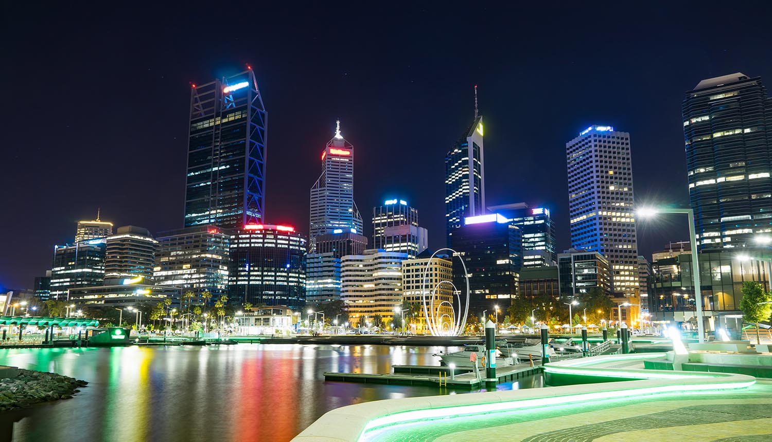 Office building background in Perth