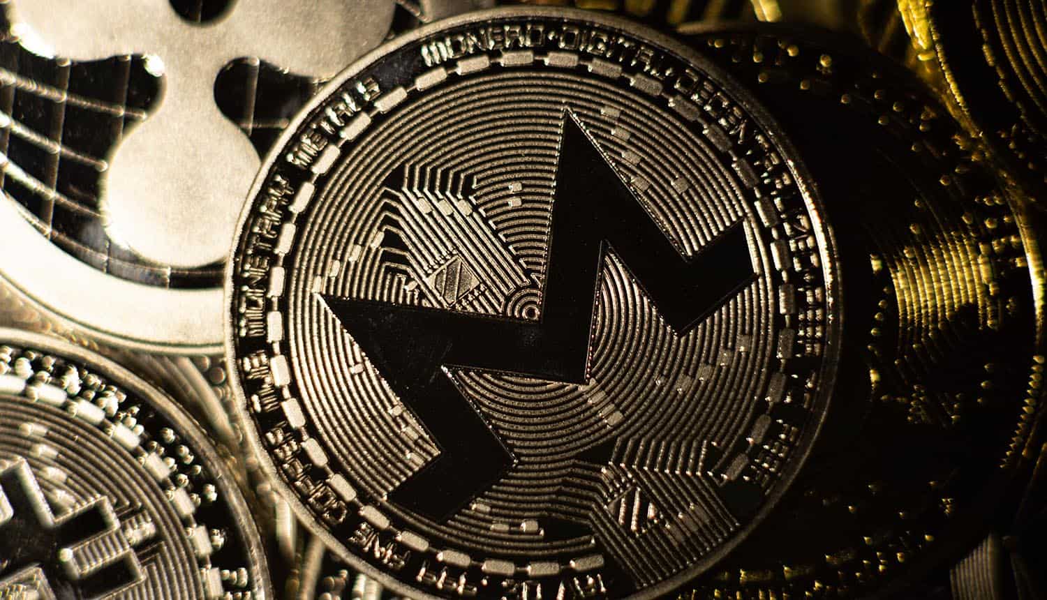 Cryptocurrency tokens on table