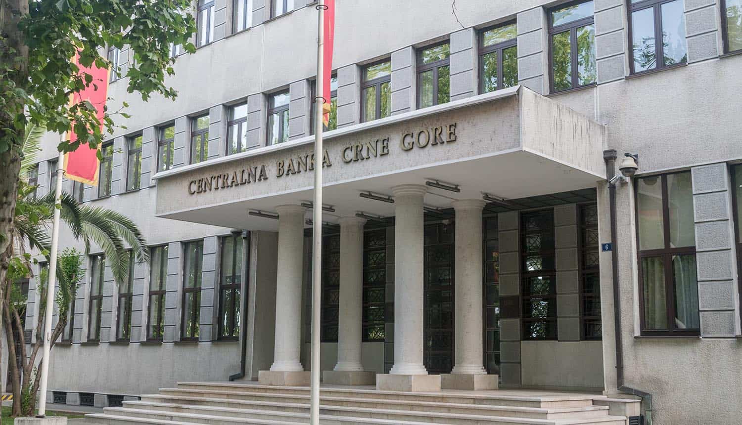 Central Bank of Montenegro building showing ransomware attacks shutdown government agencies