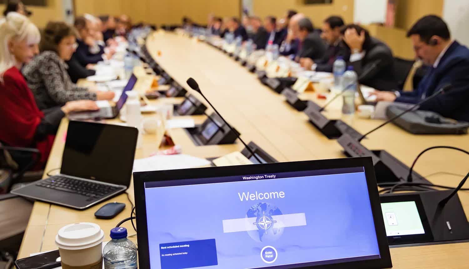NATO Parliamentary Assembly in Brussels, Belgium showing NATO documents on dark web due to data breach