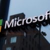 Microsoft logo at office building showing zero-day vulnerabilities for Microsoft Exchange