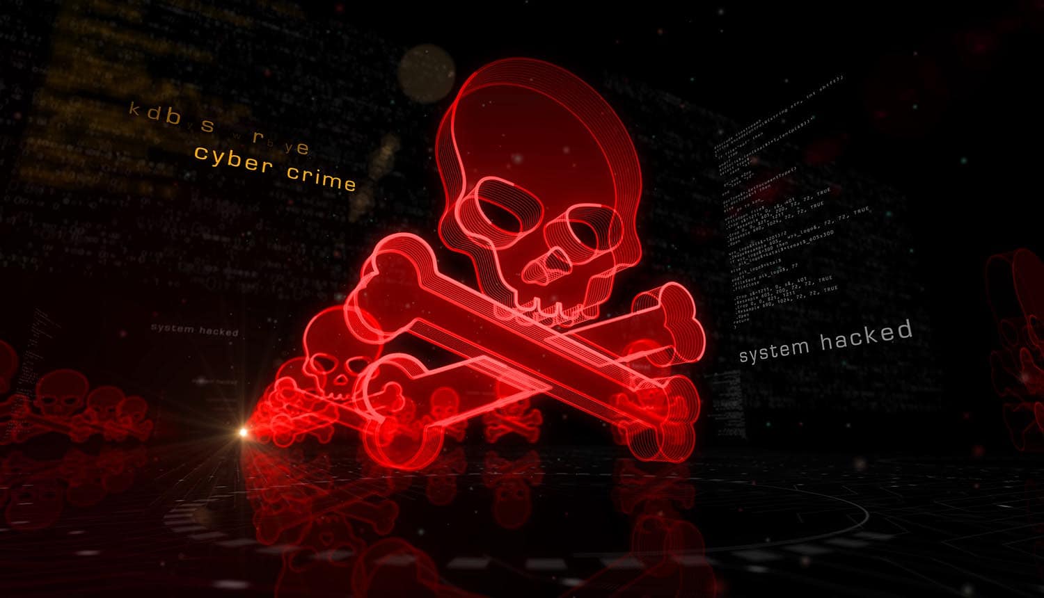 Red skull and crossbones showing ransomware attacks use old vulnerabilities