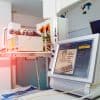 Modern medical devices in operating room showing FDA cybersecurity guidelines