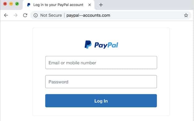 PayPal website