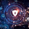 Virtual shield showing generative AI and cyber resilience