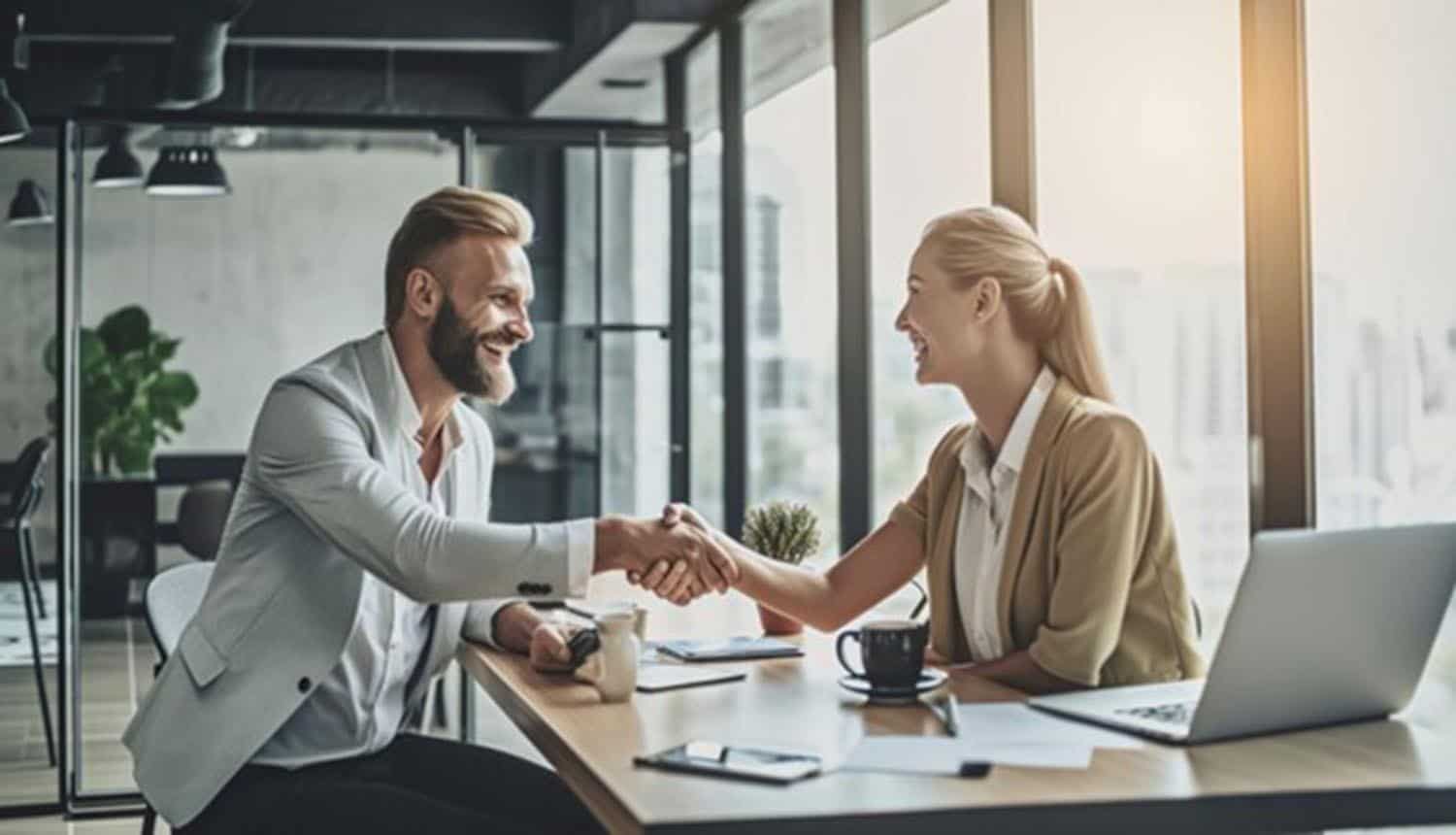 People shaking hands