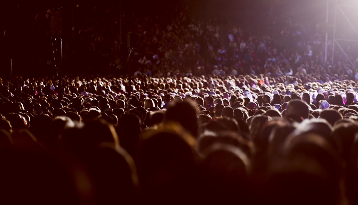 Large crowd of people watching concert showing Ticketmaster customer data breach