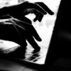 Hands of hacker typing showing data breach