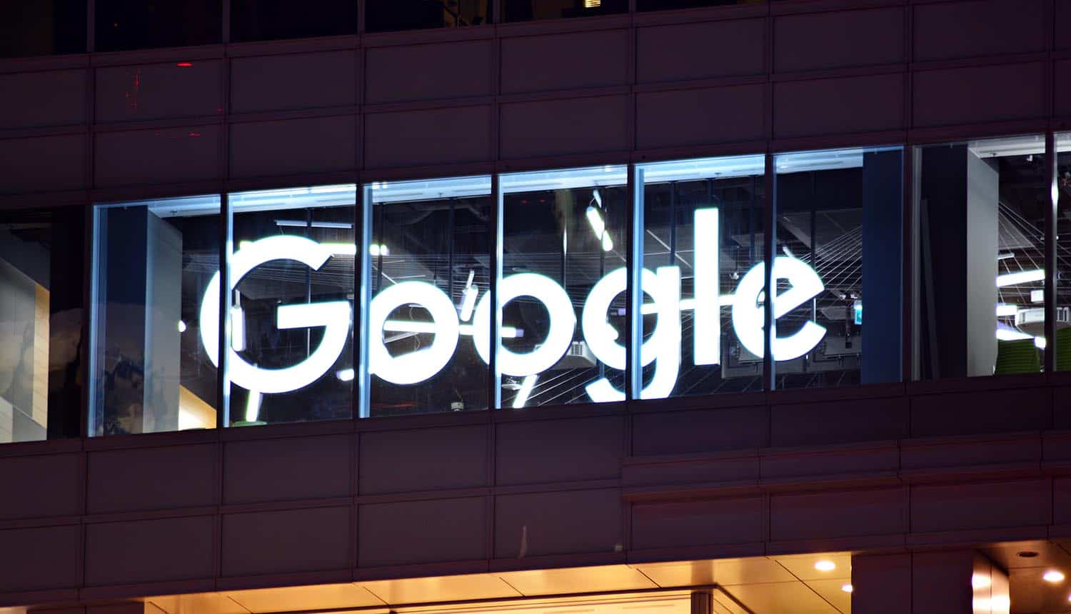 Google sign on building showing dark web monitoring