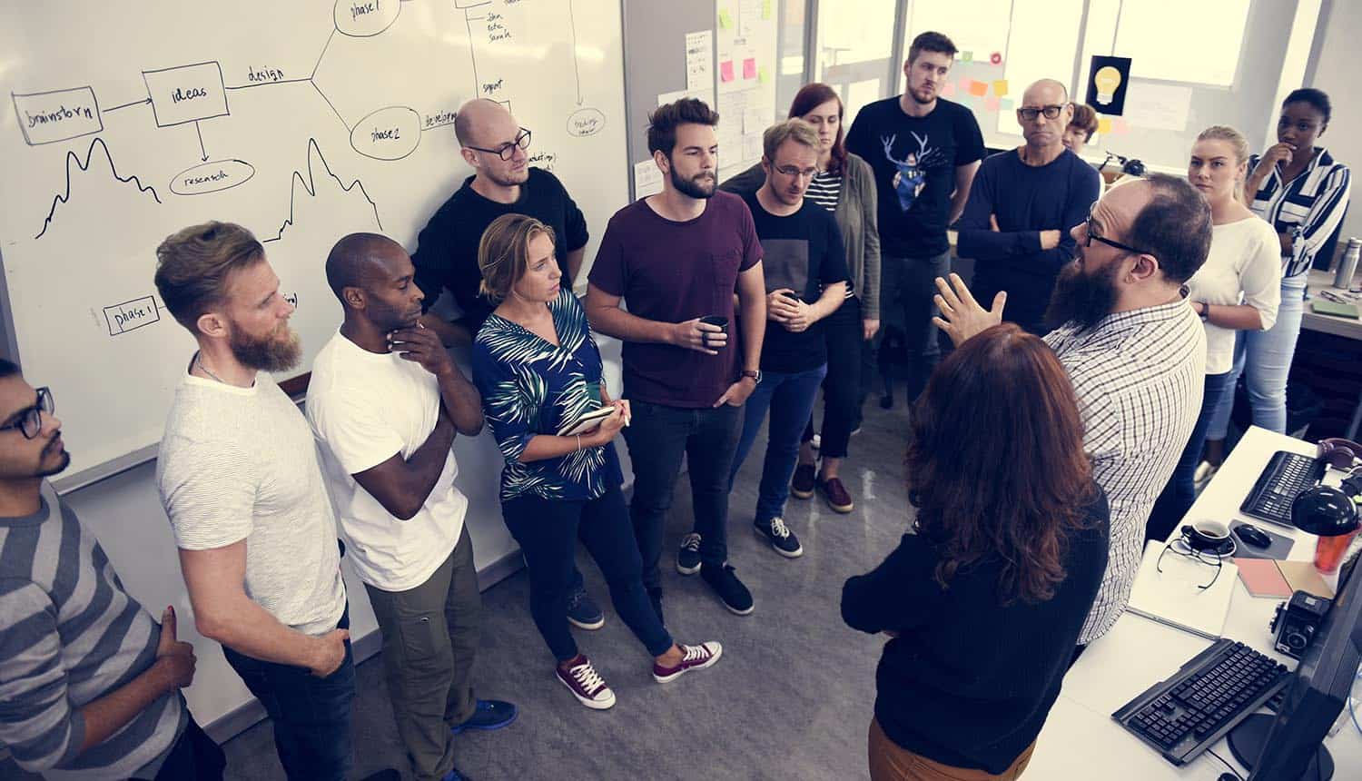 Tech startup team meeting showing Five Eyes security guidance