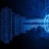 Digital key and lock showing API key data leak on AI models