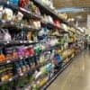 Aisle in grocery store showing data breach at food retailer