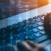 Hands on keyboard showing UK retailer data breach
