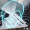 Glowing digital skull showing prompt injection attack on LLMs