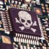 Circuit board showing Nvidia AI chips accused of backdoor