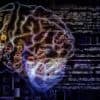 Digital brain showing AI agents and cyber threat intelligence