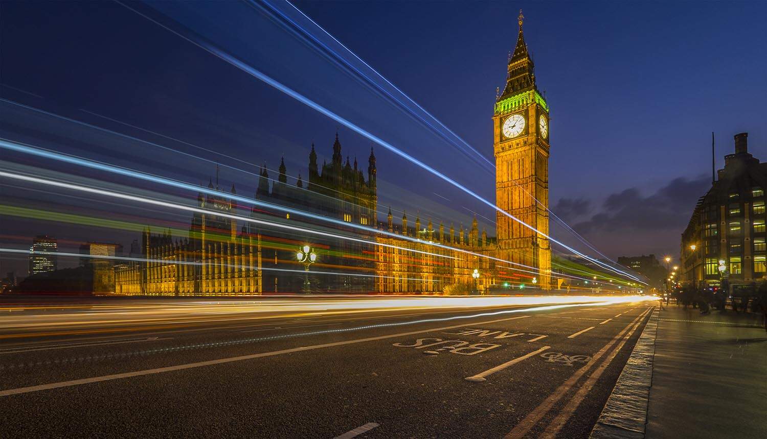 Sunset on the Westminster Bridge showing privacy concerns with digital ID plan