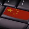 China flag on keyboard showing Chinese malware for cyber espionage