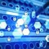 Server rack with digital locks showing telecoms provider security breach by nation-state hackers