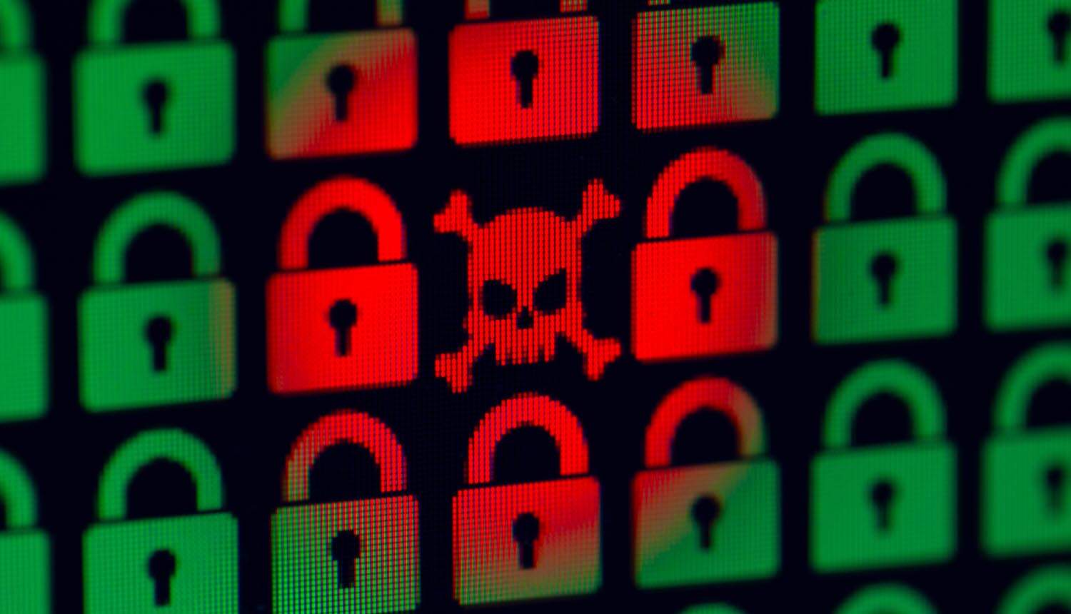 Red skull and bone showing Chinese hackers compromised software updates