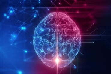 Digital brain showing AI and transparency