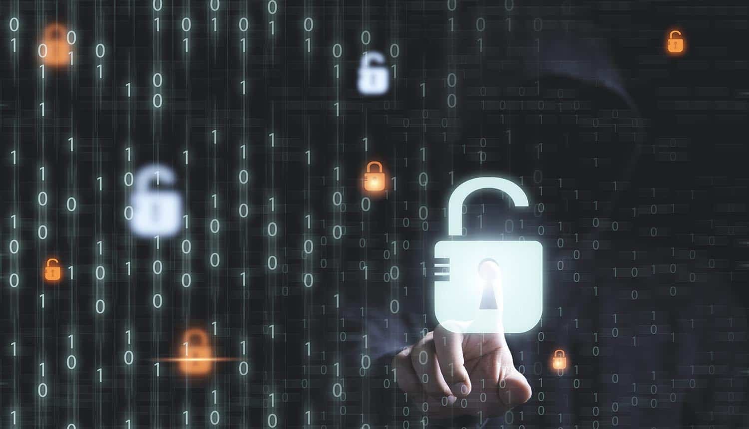 Digital lock showing security flaw in Chrome extension