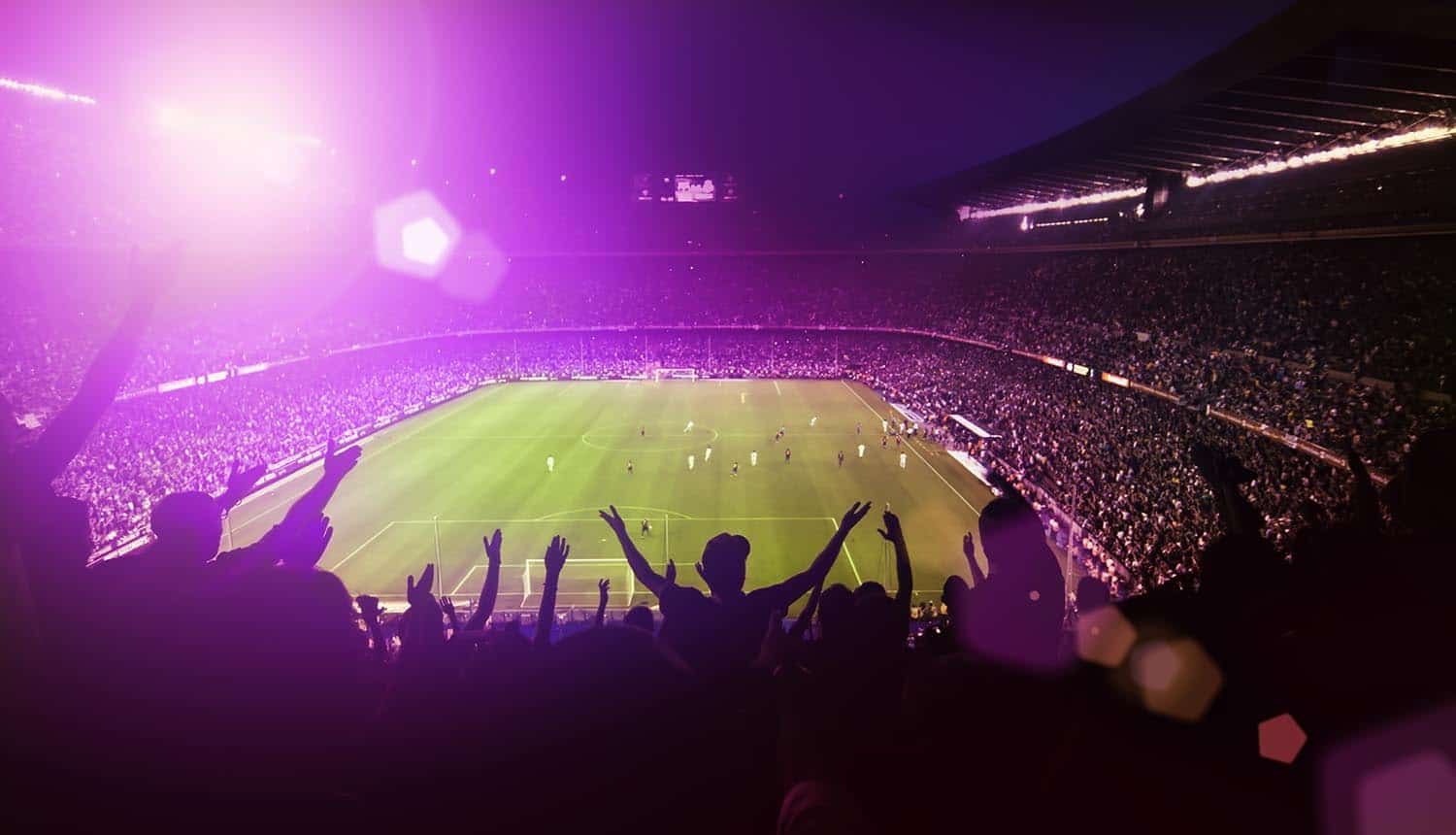 Crowded soccer stadium showing API vulnerability for FIFA World Cup streams